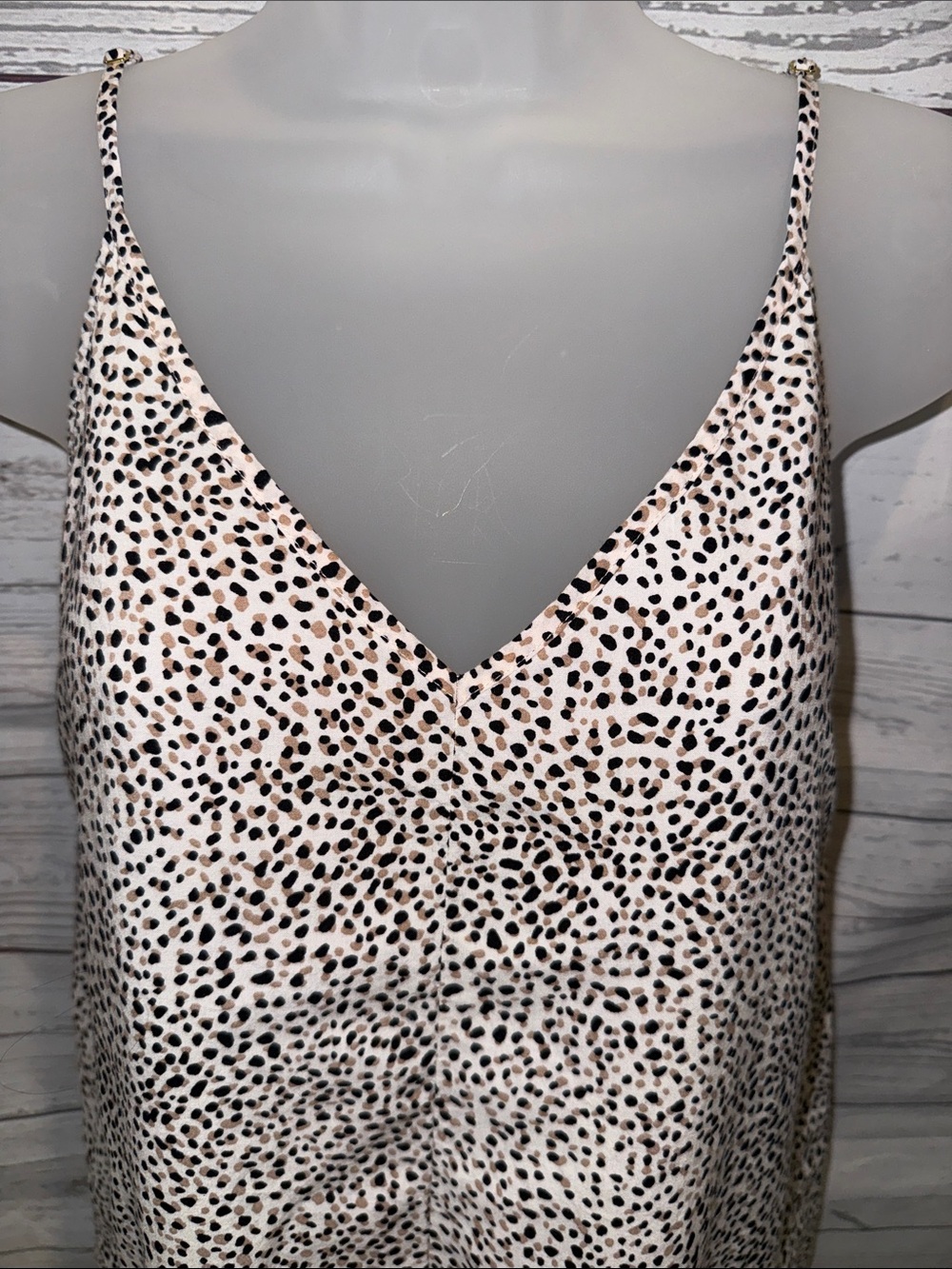Victoria's Secret Black Tan Spotted Swim Coverup Romper Size Medium